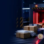 Małe przesyłki e-commerce przechodzące przez skaner celny